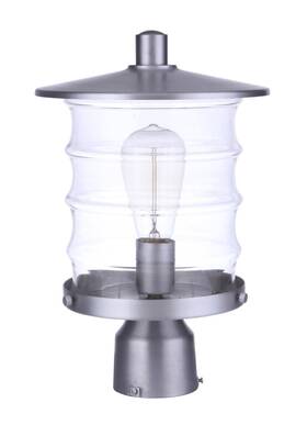 Za3625-sa Craftmade Za3625 Canon 14 Inch Tall Outdoor Single Head Post Light - Silver