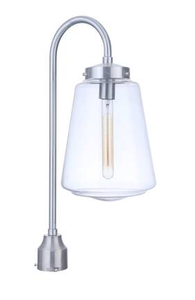 Za3825-sa Craftmade Satin Aluminum One Light Outdoor Post Mount From The Laclede Collection