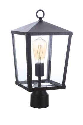 Za4615-mn Craftmade Za4615 Olsen 16 Inch Tall Post Light - Midnight