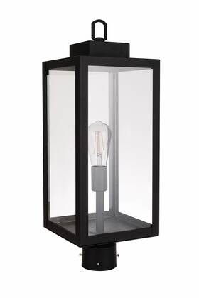 Za6825-tb Craftmade Za6825 Marin 24 Inch Tall Post Light - Black