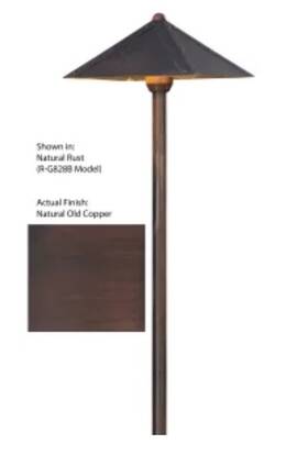 R-g828c-20ufc Craftsman 782042176065 Solid Copper Path Light Troy Landscape 12v Single