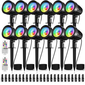 Cr-dyrgb-1512 Crodial 15w Rgb Low Voltage Landscape Lighting Led Color Changing Lights W