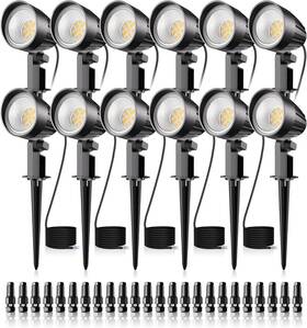 Dsta15 Crodial Dsta15/15w 12 Pack Low Voltage Landscape Lighting 15w Led Waterproof Outdoor Warm White