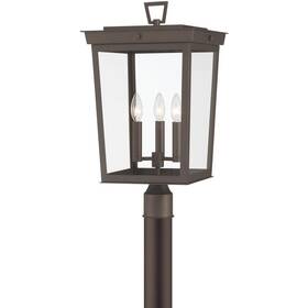 Bel-a8069-tz Crystorama Belmont 3 Light 22.25 Inch Twilight Bronze Outdoor Post