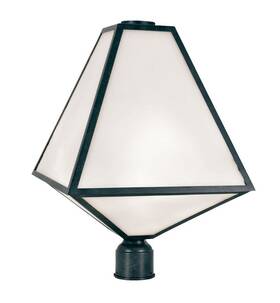Gla-9709-op-bc Crystorama Lighting - Three Light Outdoor Lantern Post