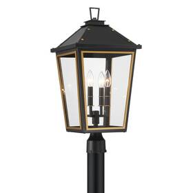Haw-609-mk-tg Crystorama Lighting Group Haw-609 Hawkins 4 Light 25 Inch Tall Post - Gold