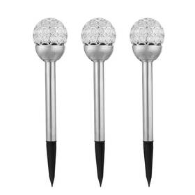 Ip44 Cubilan 744110407525 3 Pieces Outdoor Solar Lights Waterproof Ball Rgb Light Garden Decor Lamp L