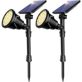 B07dj6bg3t Cubilan Outdoor Solar Spotlight 3.8 Inch H Plastic Material Warm White- 2-pack