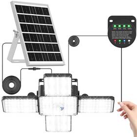 Pl001bb Cybrasc Solar Shed Light Indoor Outdoor 2000lm 268led Pendant With Motio