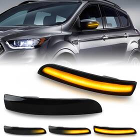 Pl-fe1318 D-lumina Led Mirror Lights Sequential Amber Compatible With 2013-2018 Fo-rd K