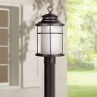 D2401-l-post John Timberland Rustic Post Light Fixture Led Black 736101560913