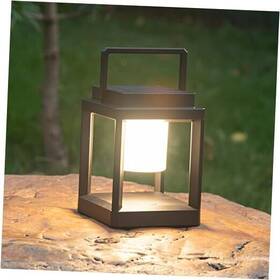 Da21 Dakaful Outdoor Table Lamp Led Lamps For Nightstand Solar Lanterns Square Black