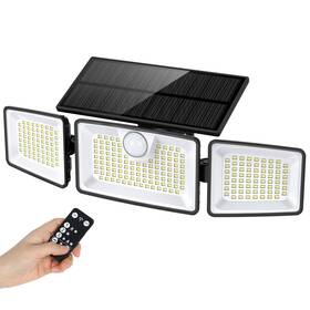 Daphino 850059544136 Solar Lights Outdoor 2500lm 252leds Motion Outside 3 Head 355