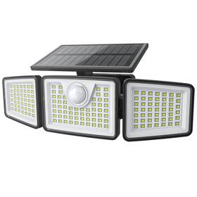 Daphino 850059544785 Solar Lights Outdoor 2500lm Motion Sensor 3 Head 355 Wide Ang