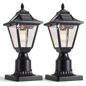Xsj-2503 Dariisi 2 Pack Solar Post Lights Motion Sensor Lamp With P