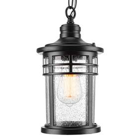 6x20h-bk Darkaway Outdoor Pendant Lights For Porch Chandelier Hanging L