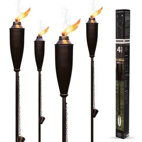 Deco Window 823736900983 Garden Torches For Outside -deco Home Pack Of 4 Metal Citronel