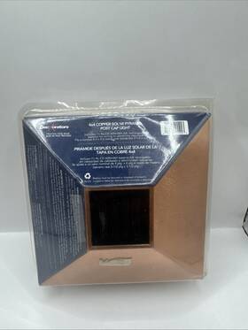 Decorators 090489255923 4x4 Copper Solar Pyramid Post Cap Light N1