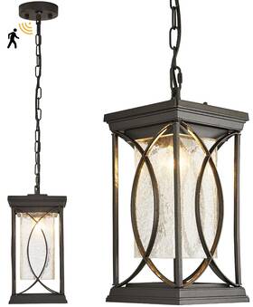 Dk-p01 Delicavy Motion Outdoor Pendant Light Fixtures Dusk To Dawn Exterior Ceiling Hanging
