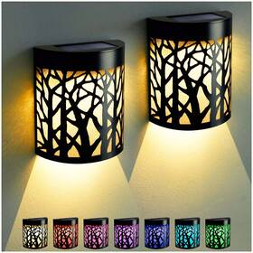 Cl-forest01 Denicmic Solar Wall Lights Outdoor Sconce Fence Lighting For Patio Front