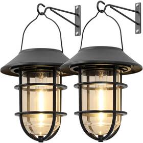 Jm018slpk2 Derynome Upgrade Solar Outdoor Lights Hanging Lantern Waterproof With W