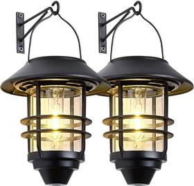 Derynome Tynbd-gjpl-08 Solar Lantern Outdoor Lights Hanging Waterproof With Wall Mount