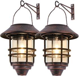 Tynbd-gjpl-09 Derynome Solar Lantern Outdoor Hanging Waterproof Lights With Wall Mount Kit For G