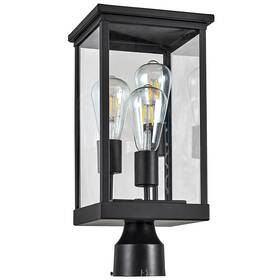 Design House 044321025489 Mayfield Outdoor Lights With Clear Glass Modern Post Inch Backyard L