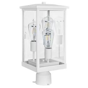 590109 Design House Mayfield 18 Inch Tall Post Light - White