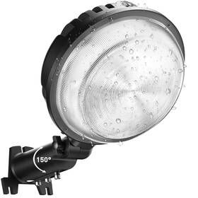 Gg150w-001 Dimgogo 150w Led Barn Light 20000lm Dusk To Dawn Outdoor Yard 1 Pack Black