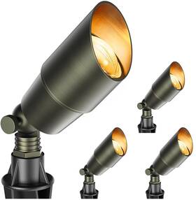 Gt2101-4 Dimgogo Brass Outdoor Landscape Spotlights Garden Lights 12v Low Voltage Led Landsc