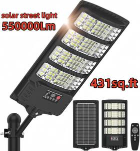 Dnxniaify 445031095060 550000lm Led Solar Street Lights Outdoor Security Flood Motion Sensor Wall Lamp