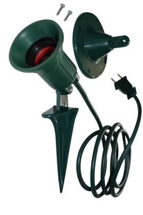 Dobar 669405450010 Outdoor Spotlight For Christmas Decorations - 6 Ft Plug In Spot Lig