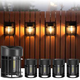 Zc55a04bk Doeslag Solar Fence Lights Upgrade Deck Waterproof Outdoor Light