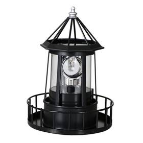 6050506ujb5a Doitool Led Solar Revolving Lighthouse Light Outdoor Rotating Landscape Lamp Waterpro