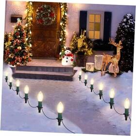Gypi-o20lau Dongguan Guanyi Light-decoration Co Ltd C9 Led Christmas Pathway Lights Outdoor 20 Bulbs Waterproof 30ft Warm White