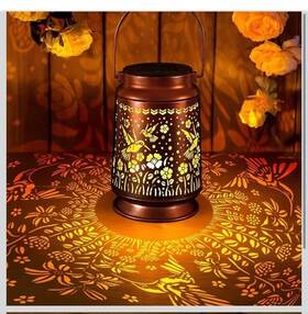 Dongming 744110227086 Solar Lanterns Outdoor Waterproof Gifts For Women Mom Grandma Hummingbird Garde