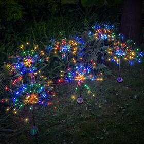 21066 Donguli Outdoor Solar Garden Lights 120 Leds 8 Lighting Modes 6 Packs Waterproof Sol