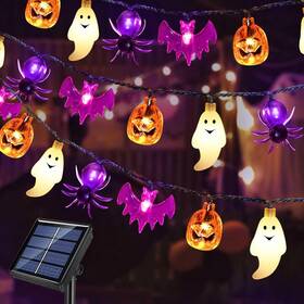 Gdd002 Dontsri Solar Powered Halloween Lights 40 Led 8 Modes Waterproof Auto On/off Outdoo