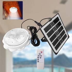 Bl9050515wh Donwell Solar Power Ceiling Light Home Pendant Corridor Lamp With Remote Control Usa