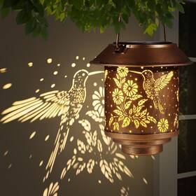 D-mtd103 Doogarden Solar Lantern Outdoor Hanging Sunflower Waterproof Led Garden Decor