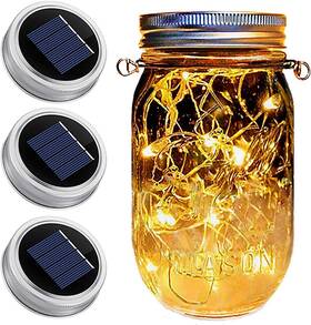 Dragon Flame 714394552778 Dracarys 3 Pack Mason Jar Solar Lights Lids Fairy Led No Jars&han