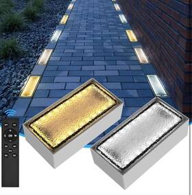 Pl-005 Drart Solar Paver Lights Ip67 Waterproof Brick Pathway Light Outdoor 4x8 Recessed Pat