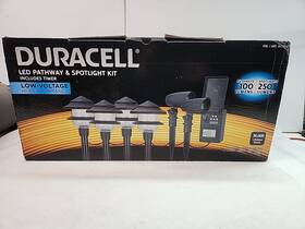 917974 Duracell Led Pathway And Spotlight Kit With Timer Low Voltage 4 2 Spot