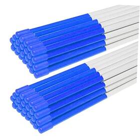 Yd-07 E-deck Driveway Markers Snow Stakes 60 Inch Plow Reflective Fiberglass 50 Blue