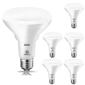 Br30 E Energetic Lighting 822985544108 6 Pack 65w Led Recessed Light Bulb Dimmable 650 Lumens Warm