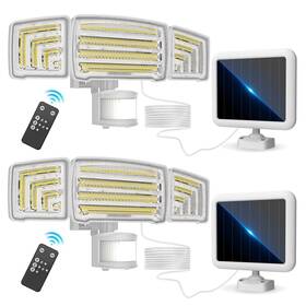 E Energetic Lighting 822985545976 Solar Outdoor Lights 1800lm 150 Led Security Motion Sensor