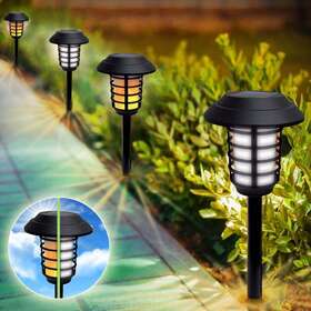 E.mishan & Sons 080313078347 Bell Howell Smart Solar Pathways Lights With Remote Bright White And Warm Flame