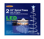 E44g4912 Celebrations Led Spiral Tree Driveway Markers White 843518007709