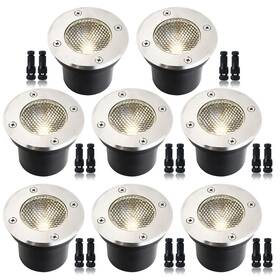 Eaglod 689908460194 12w Led Well Light Low Voltage Landscape Lights 12v-24v Outdoor In Gr